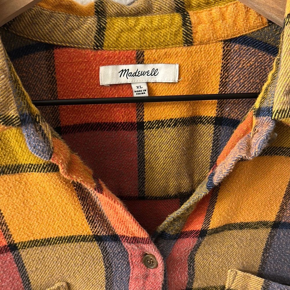 Madewell Flannel Shirt - Picture 2 of 4
